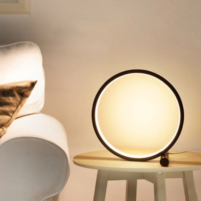 led ring table lamp