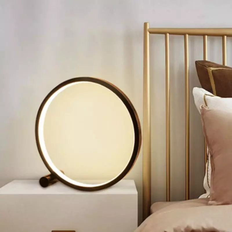 led ring table lamp